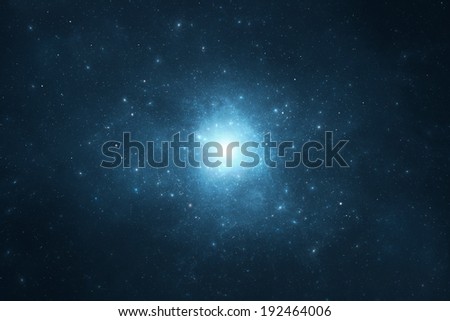 Night sky - Deep blue night sky filled with stars and space dust