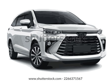 grey modern silver SUV modern art design detail isolated graphic logo icon vector template minibus large travel luxury car 3d vector element isolated white background