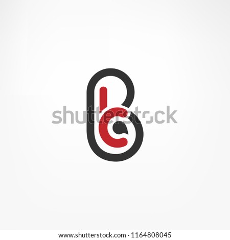 Simple elegant bbc logo for branding identity. Vector image.