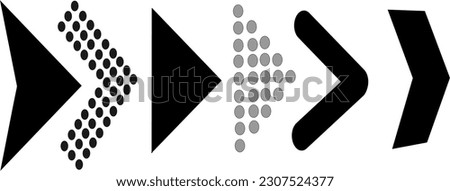 Set of new style black vector arrows isolated on white. Arrow icon. Vector icon arrow. Arrow. Arrows vector illustration collection. Replaceable vector design.