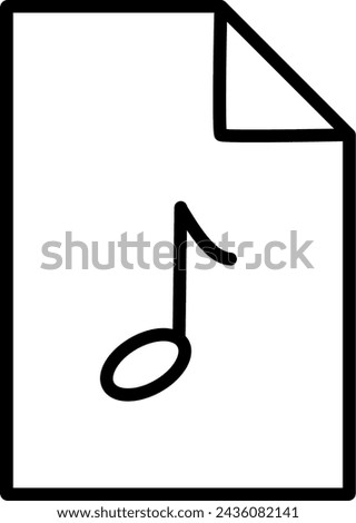 Filled outline MP3 file document. Download mp3 button icon. Mp3 music format sign. MP3 file symbol. Replacceable vector design.