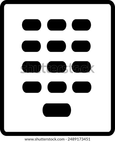 Dialpad icon. Replaceable vector design.