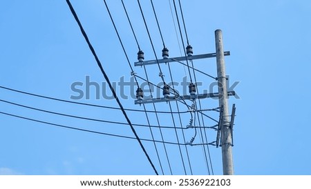 Similar – Image, Stock Photo Power pole without connection