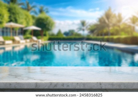 Similar – Image, Stock Photo Empty beach with empty sunbeds and umbrellas without guests