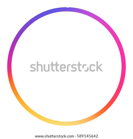 Smooth color gradient icon logo. Vector illustration for your social media app design project and other.