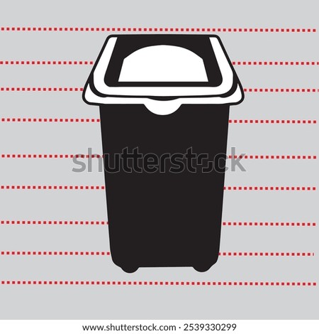 trash box icon forms vector, trash box icon isolated vector