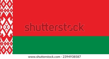 Belarus Flag Vector High Resolution Illustration 