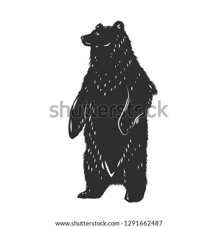 Standing Bear Outline | Free download on ClipArtMag