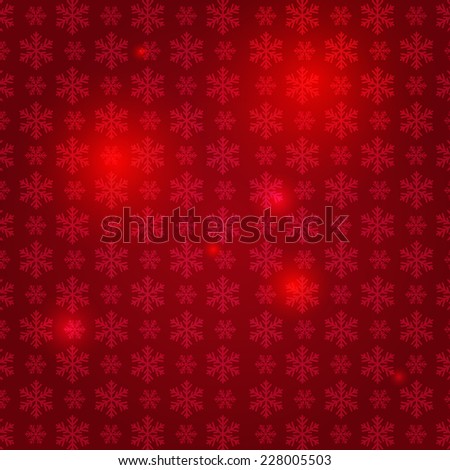 Red Christmas Background With Snowflakes Pattern Stock Photo 228005503 : Shutterstock