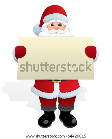 Santa Message: Santa Claus, Delivering A Christmas Message. No ...