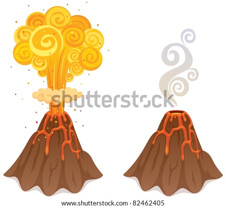 Similar – Image, Stock Photo Volcano bursting with hot lava