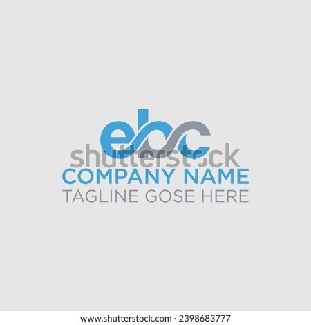 EBC letter logo design in six style. EBC polygon, circle, triangle, hexagon, flat and simple style,  letter logo creative design with vector graphic, EBC simple and modern logo. EBC luxurious alphabet