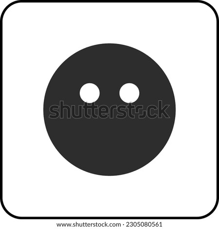 simple shape vector icon of Face Without Mouth