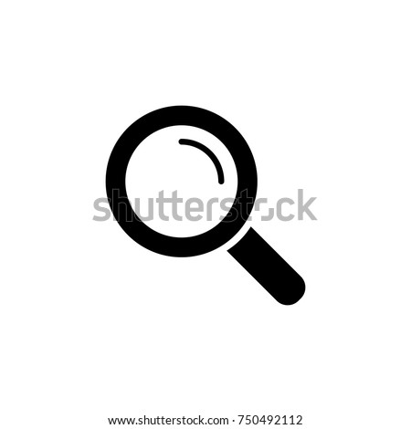 loupe, lupe, search, zoom tool, black simple icon on white