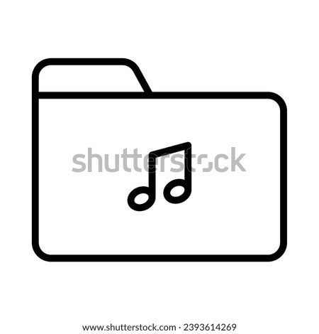 music folder technology data organize media audio collection icon