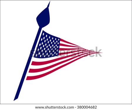 United States of America (USA) flag vector