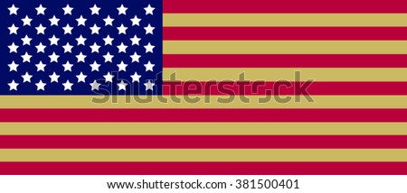 United States of America (USA) flag vector