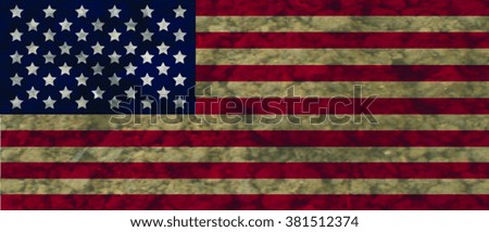 United States of America (USA) flag vector