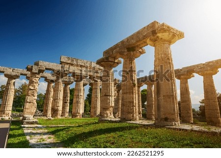 Similar – Image, Stock Photo Columns, Paestum, Italy