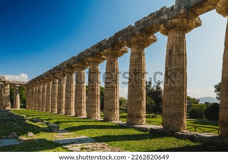 Similar – Image, Stock Photo Columns, Paestum, Italy