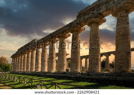 Similar – Image, Stock Photo Columns, Paestum, Italy