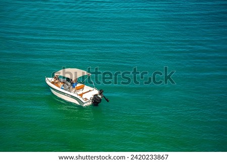 Similar – Image, Stock Photo Boat rental on the Lahn