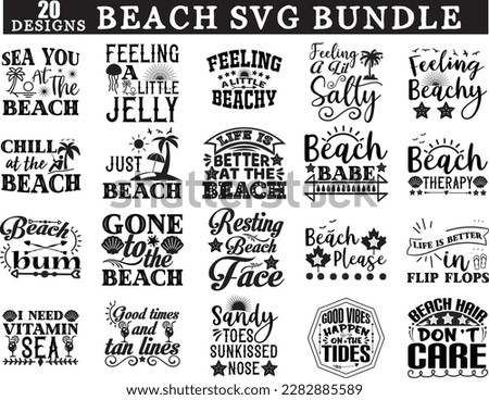 Beach SVG Bundle, Summer Svg Bundle