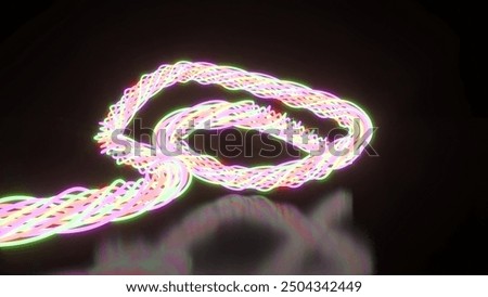 Image, Stock Photo Curved space Mirror warped