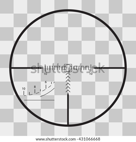 Vector Sniper Black Finder Target Illustration Bull Eye On Transparent ...