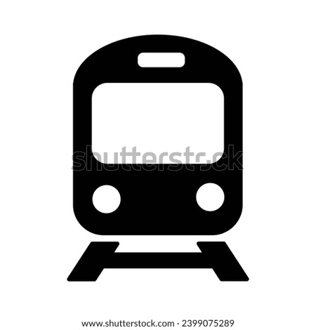 Train Icon Simple Vector. Locomotive Sign Outline. Modern Transportation Symbol. Travel Railroad Station For Apps And Websites