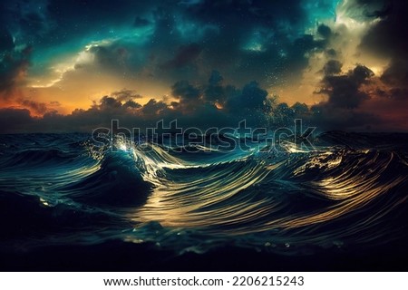 Similar – Image, Stock Photo Stormy Sea Waves on a Cold Autumn Morning Closeup