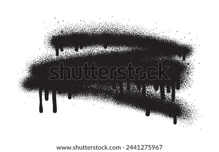 Painted spray elements. Grunge graffiti painted borders and shapes, dirty splatter street art strokes. Spray textured black lines vector illustration set. Graffiti art dirty, spot grunge splattered.