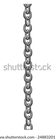 Silver chains collection, vector cartoon illustration of jewelry iron chains isolated on white background. 3d realistic stainless steel chrome chain set. 