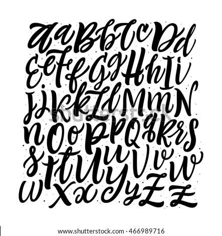 Vector Alphabet Square Background.  Hand Lettering and Custom Typography for  Designs: Wallpaper Patterns, for Posters, Cards, etc. Vector Illustrations.