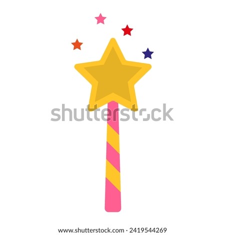 Magic wand line icon. Witchcraft, witch, wizard, sorcerer, spells, grimoire, familiar. Vector icon for business and advertising