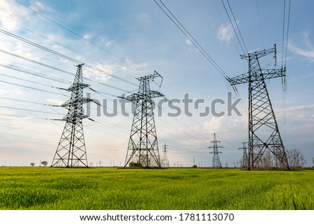 Similar – Image, Stock Photo #High voltage pylon #1