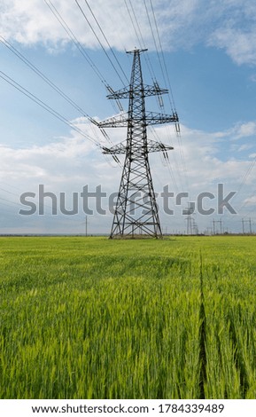 Similar – Image, Stock Photo #High voltage pylon #1