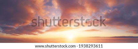 Similar – Image, Stock Photo Beautiful dramatic sunset