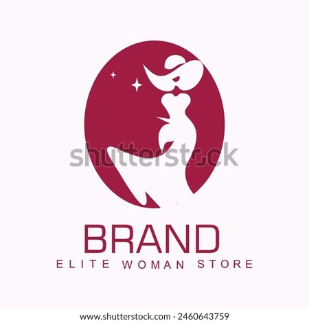 Brand logo design simple concept Premium Vector