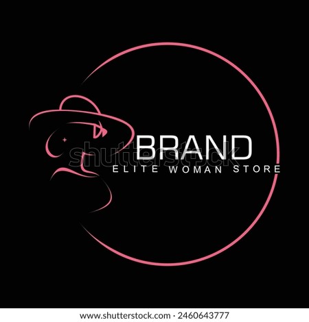 Brand logo design simple concept Premium Vector