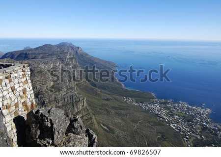 Table mountain in Cape Town, South Africa
