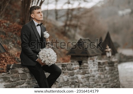 Similar – Image, Stock Photo the kiss Wedding Masculine