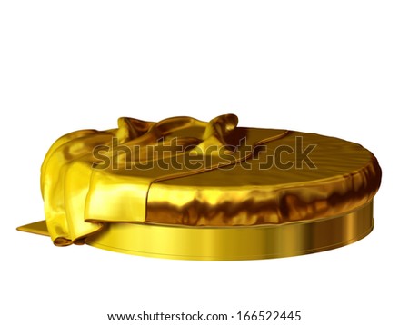 golden round bed