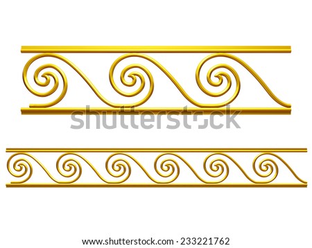 ornamental Segment for a frieze, border or frame