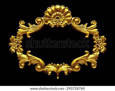 golden baroque Frame