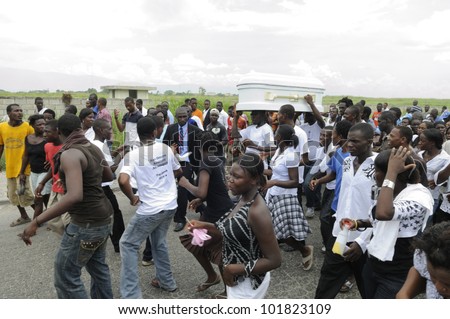 PORT-AU-PRINCE - SEPTEMBER  1: Residents of the tent city \