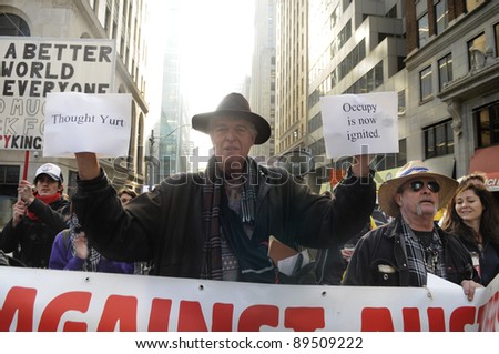 TORONTO - NOVEMBER 24: An old man participating in an \