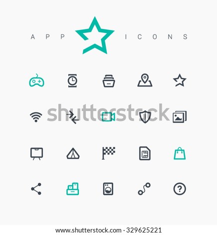 Line vector icons for websites and mobile minimalistic flat design. Collection modern trend concept design style illustration symbol. Isolated minimal single flat icons in black and white colors