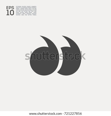 quote line vector icon