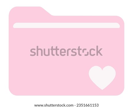 Document icon design. Pink folder icon isolated on white background. Document symbol modern, simple, vector, icon for website design, mobile app, ui. Vector Illustration